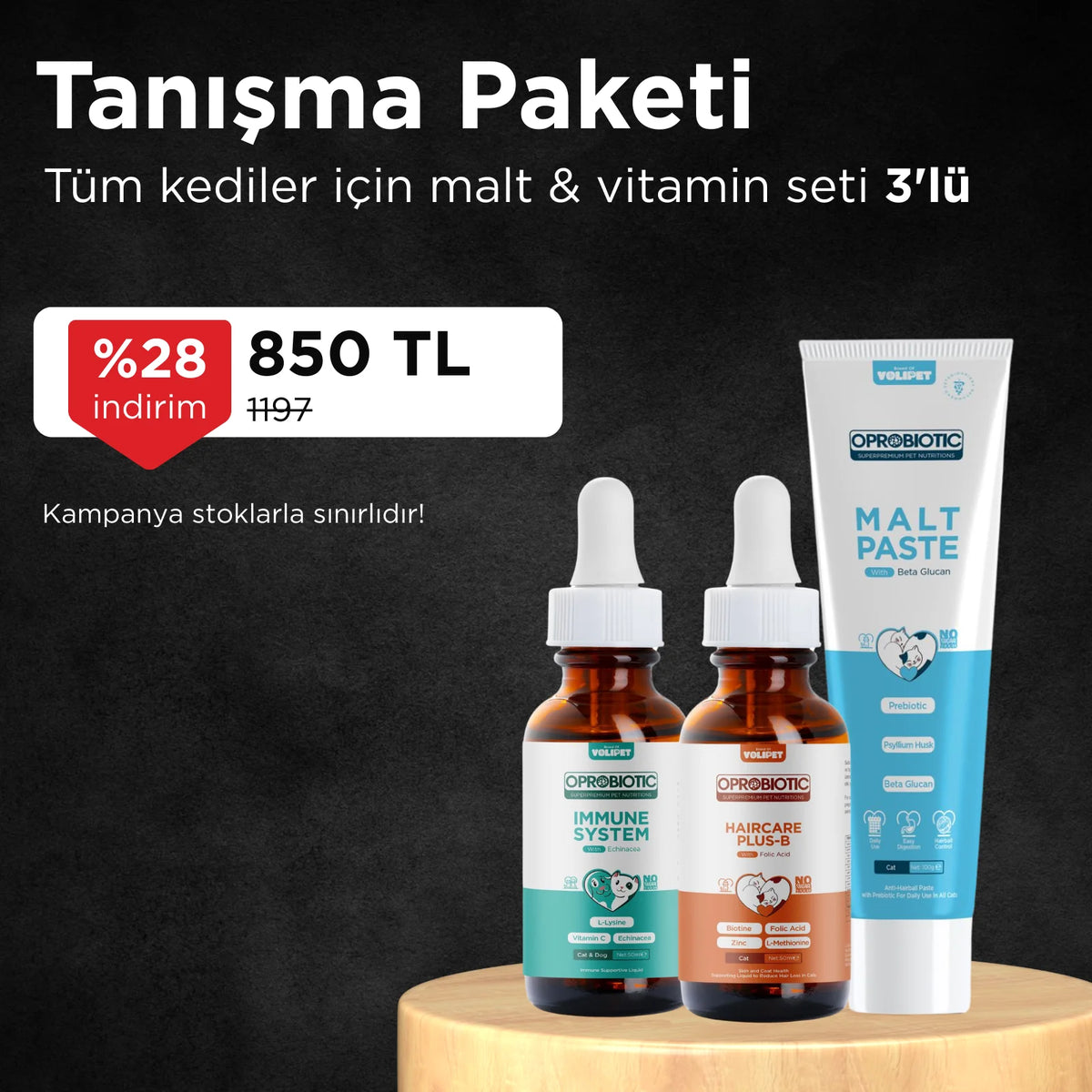 Oprobiotic Tanışma Seti 2 (Malt + Plusb Damla + Bağışıklık Damla)