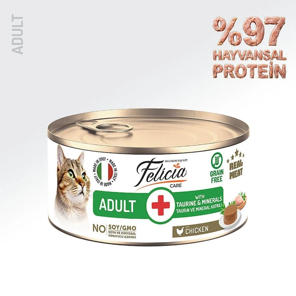 Felicia Tavuklu Ezme Yetişkin Kedi Konserve Maması 85gr