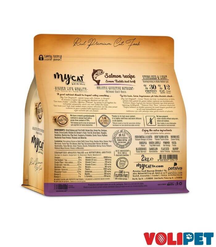 Mycat Somonlu Kısırlaştırılmış Kedi Maması 2 kg