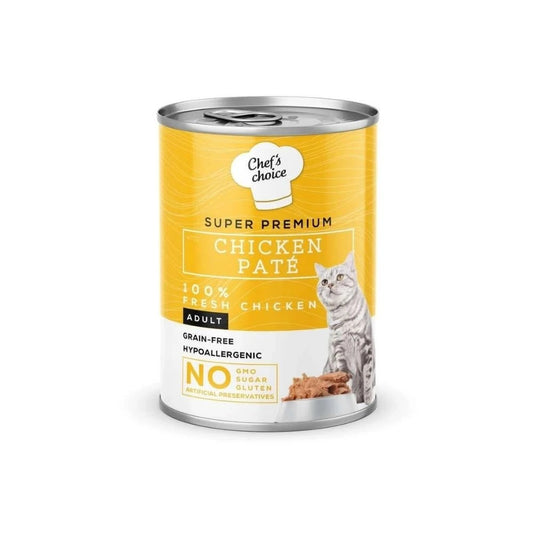 Chef's Choice Tavuklu Tahılsız Ezme Yetişkin Kedi Konservesi 400gr