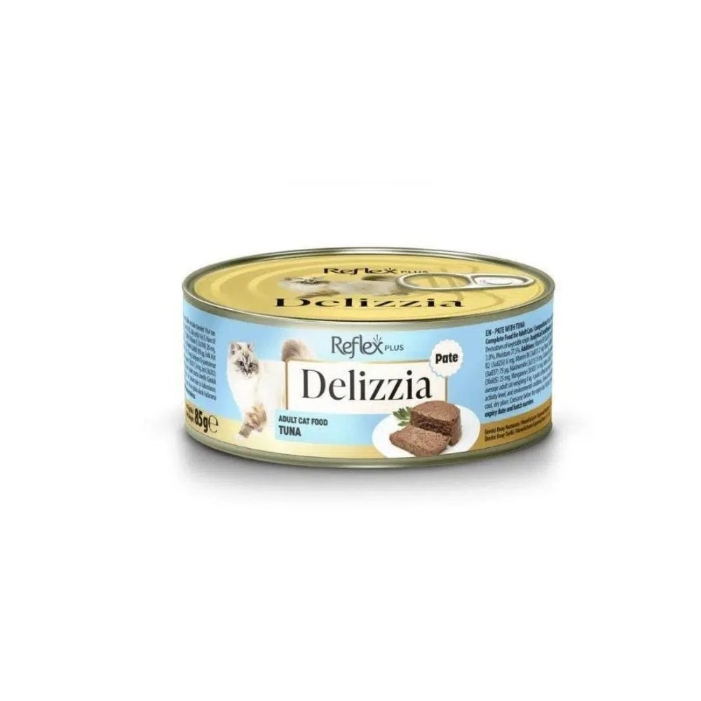Reflex Plus Delizzia Kıyılmış Ton Balıklı Yetişkin Kedi Konservesi 85gr
