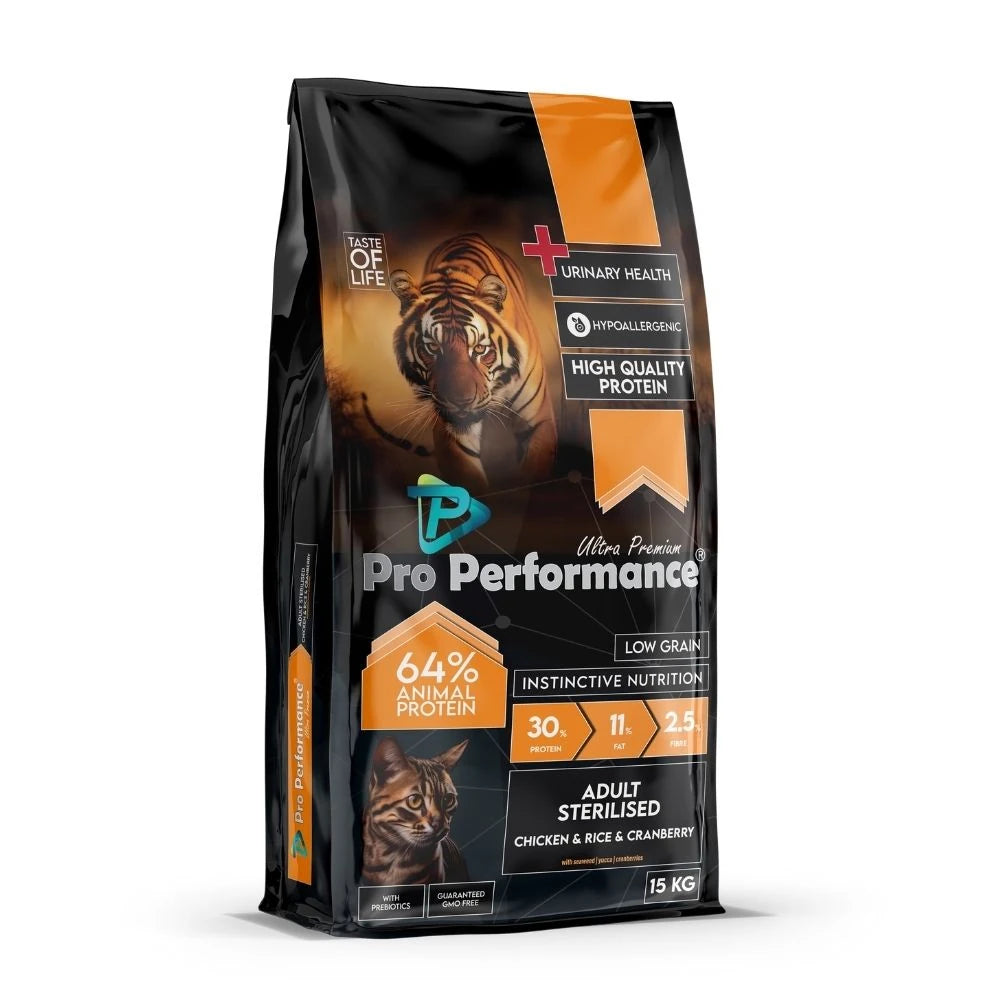 Pro Performance Tavuklu ve Pirinçli Kısırlaştırılmış Kedi Maması 2kg