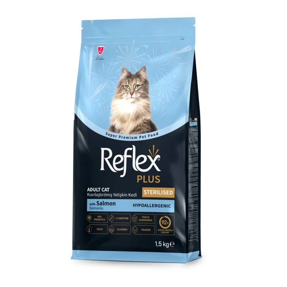 Reflex Plus Hipoalerjenik Somonlu Kısırlaştırılmış Kedi Maması 1,5kg