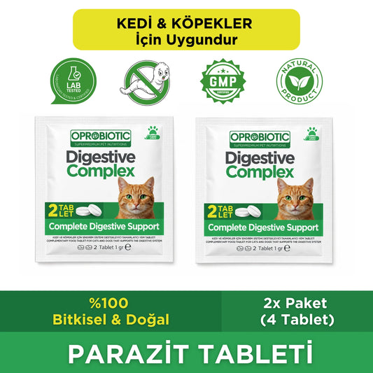 Oprobiotic Köpek ve Kedi Parazit Tableti 2 Paket (4 Adet)