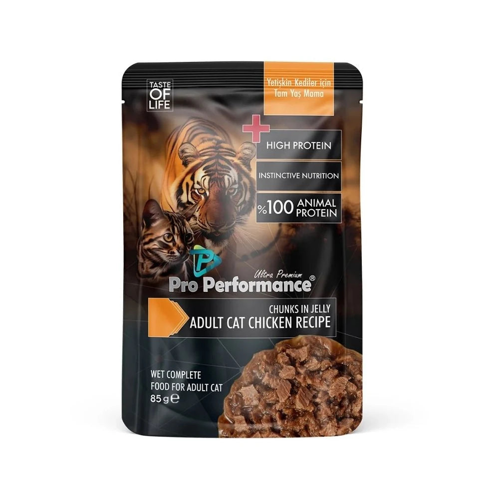 Pro Performance Tavuklu Parça Etli Pouch Yetişkin Kedi Konservesi 85gr