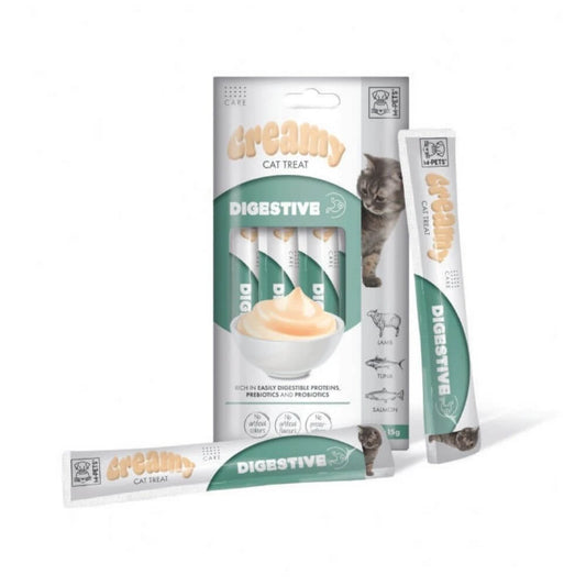  M-PETS Sindirim Sistemi Desteği Fonksiyonel Creamy Kedi Ödülü 4X15gr