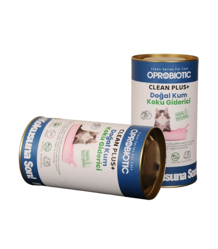 2 Adet Oprobiotic Clean Plus Doğal Kedi Kum Koku Giderici (2x450gr)