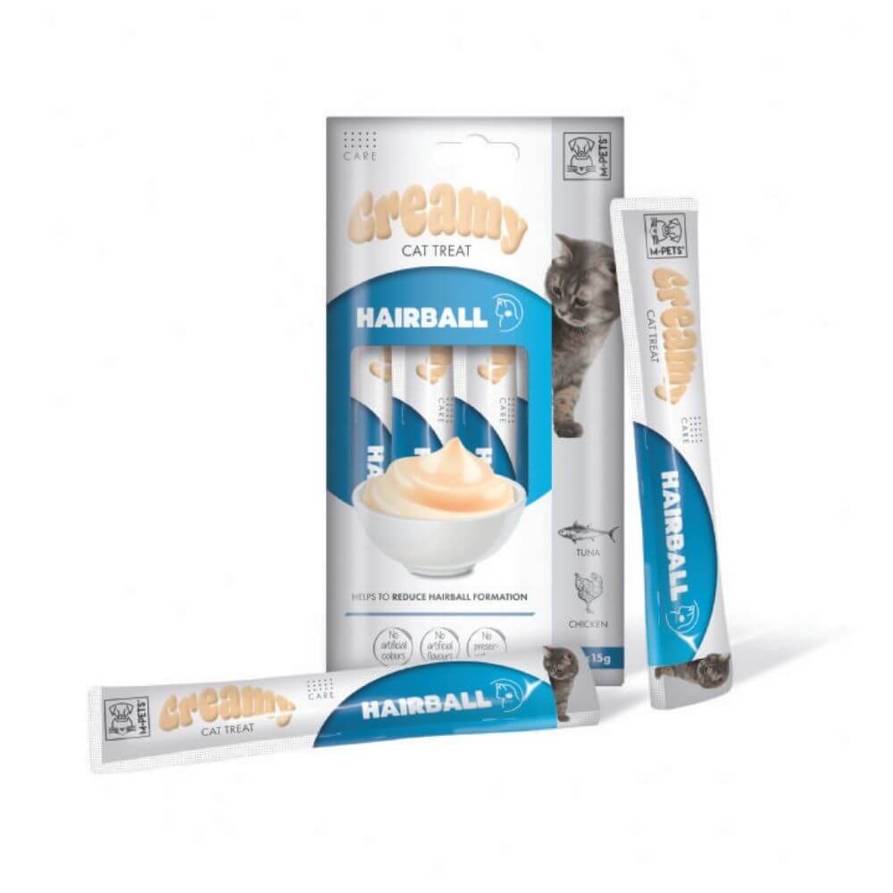 M-PETS Anti-Hairball Fonksiyonel Creamy Kedi Ödülü 4X15gr