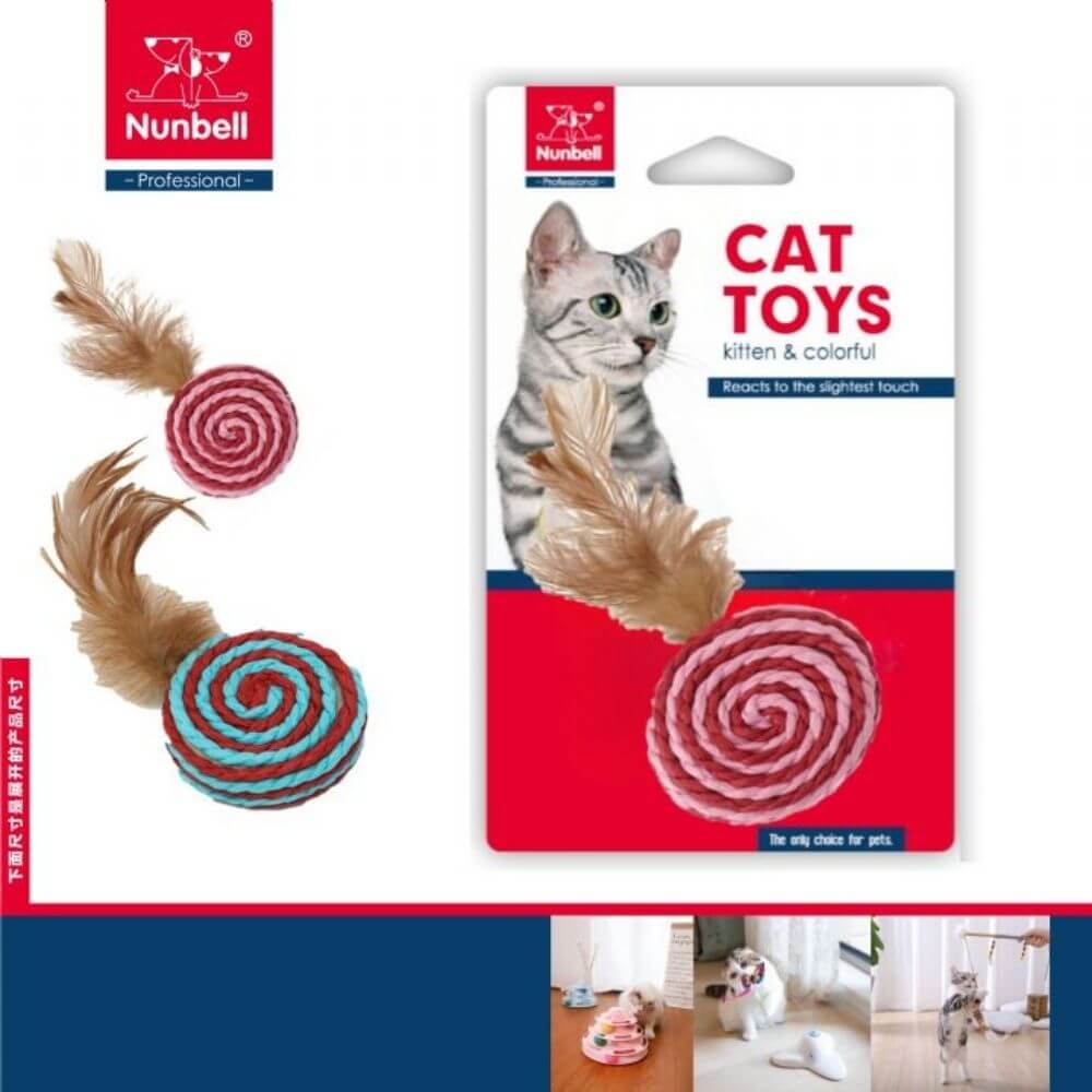 Nunbell Naturel Daire Şekilli Hasır Kedi Oyuncağı