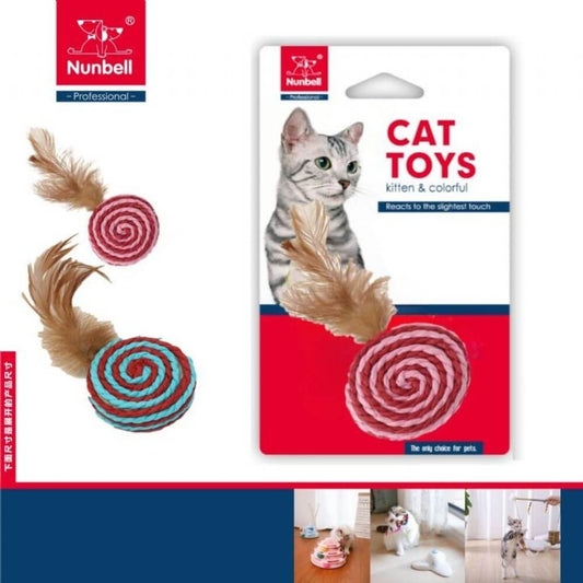 Nunbell Naturel Daire Şekilli Hasır Kedi Oyuncağı