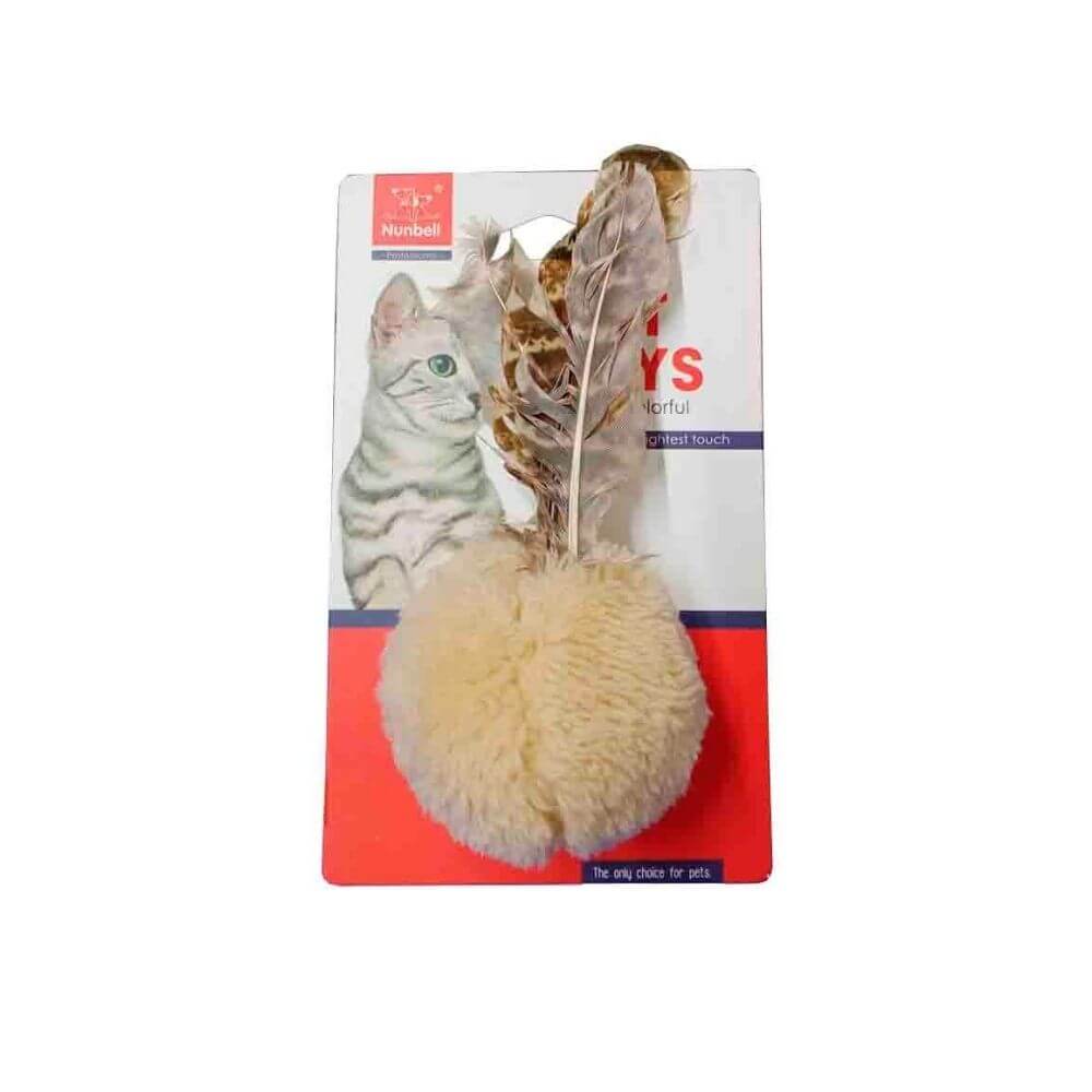 Nunbell Kedi Oyuncagğı Peluş Tüylü Top
