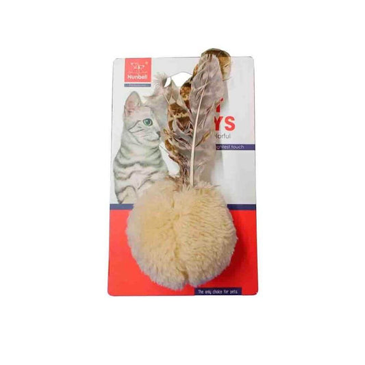 Nunbell Kedi Oyuncagğı Peluş Tüylü Top