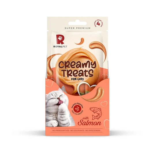 Royalpet Kediler İçin Somonlu Krema Ödül Maması 4x14gr