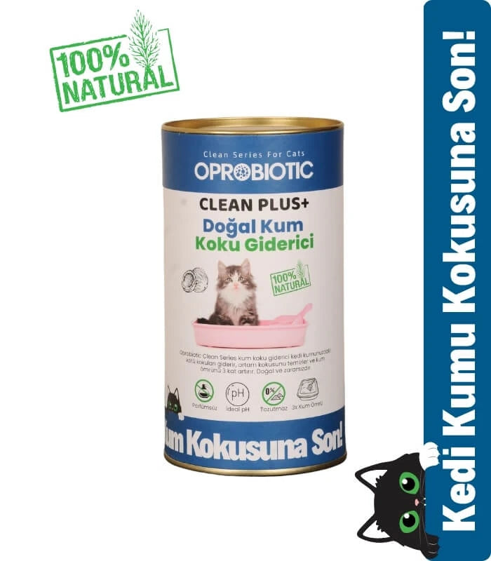 Oprobiotic Clean Plus Doğal Kedi Kum Koku Giderici 450gr