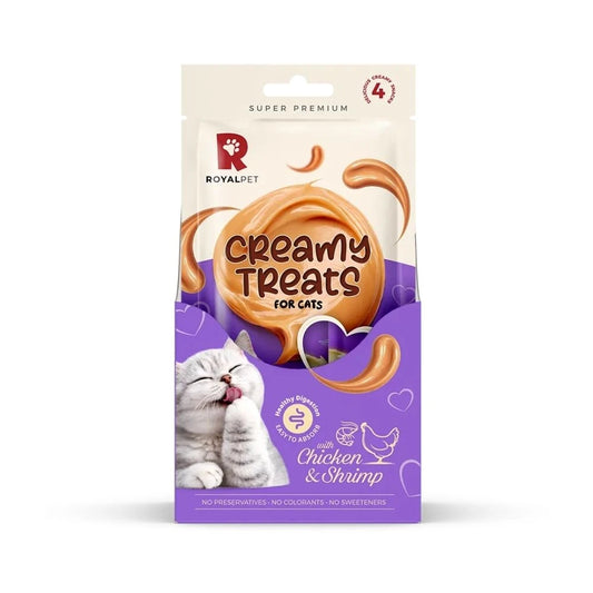 Royalpet Kediler İçin Tavuklu ve Karidesli Krema Ödül Maması 4x14gr