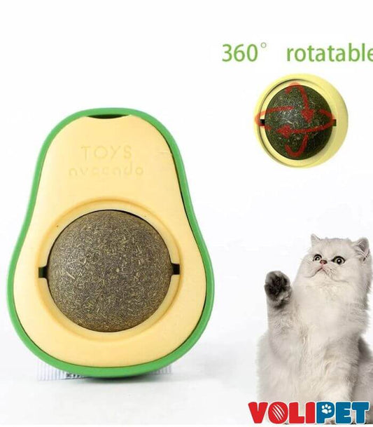 Avokado Şeklinde Catnipli Doğal Kedi Yalama Topu
