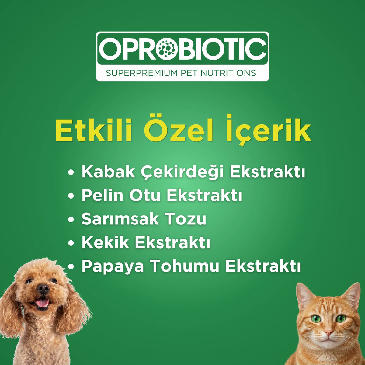 Oprobiotic Köpek ve Kedi Parazit Tableti 2 Paket (4 Adet)