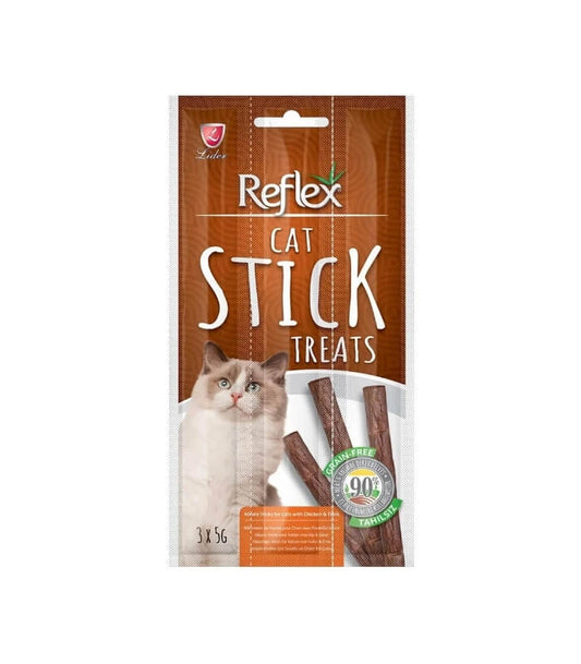 Reflex Tavuklu ve Ördek Etli Tahılsız Kedi Ödül Çubuğu 3x5gr