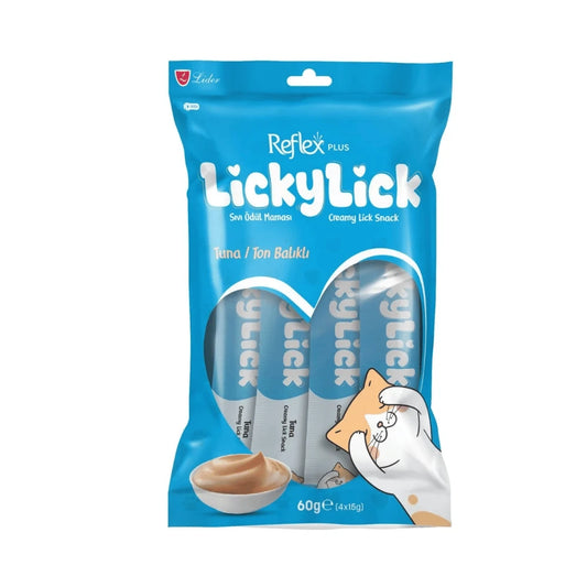 Reflex Plus Lickylick Ton Balıklı Kedi Sıvı Ödül Maması 15gr (4 Adet)