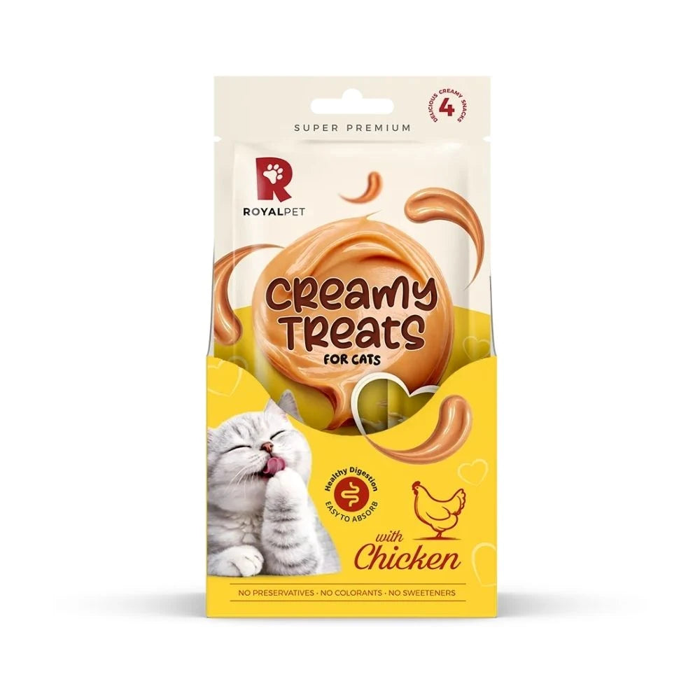 Royalpet Kediler İçin Tavuklu Krema Ödül Maması 4x14gr